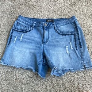 Denim jean shorts